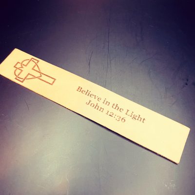Custom Leather Bookmark
