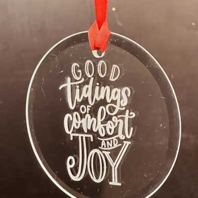 Round Glass Ornament